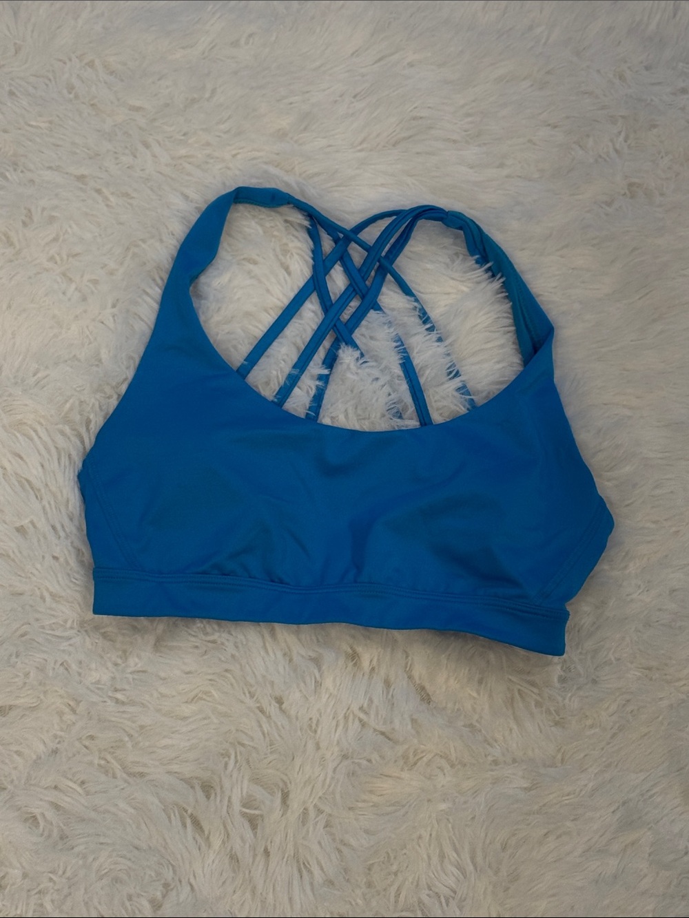 Victoria's Secret Bright Blue Strappy-Back Sports Bra